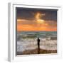 Tide Watcher-Adrian Campfield-Framed Photographic Print