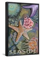 Tidepools - Seaside, Oregon, c.2009-Lantern Press-Framed Art Print