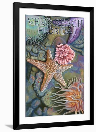 Tidepools - Vero Beach, Florida-Lantern Press-Framed Art Print