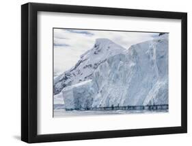 Tidewater Glacier Face Detail in Neko Harbor, Antarctica, Polar Regions-Michael Nolan-Framed Photographic Print