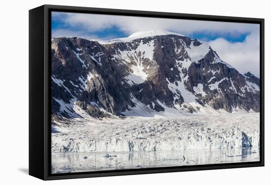 Tidewater Glacier, Hornsund, Spitsbergen, Svalbard Archipelago, Norway, Scandinavia, Europe-Michael Nolan-Framed Stretched Canvas