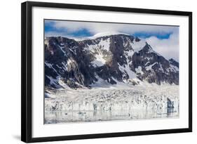 Tidewater Glacier, Hornsund, Spitsbergen, Svalbard Archipelago, Norway, Scandinavia, Europe-Michael Nolan-Framed Photographic Print