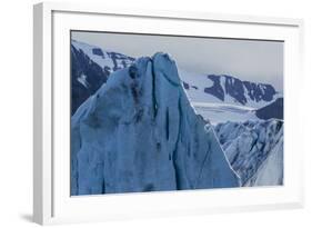 Tidewater Glacier, Hornsund, Spitsbergen, Svalbard Archipelago, Norway, Scandinavia, Europe-Michael Nolan-Framed Photographic Print