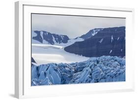 Tidewater Glacier, Hornsund, Spitsbergen, Svalbard Archipelago, Norway, Scandinavia, Europe-Michael Nolan-Framed Photographic Print