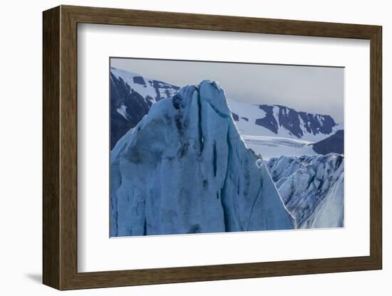 Tidewater Glacier, Hornsund, Spitsbergen, Svalbard Archipelago, Norway, Scandinavia, Europe-Michael Nolan-Framed Photographic Print