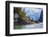 Tidewater Glacier in the Strait of Magellan, Patagonia, Chile, South America-Michael Nolan-Framed Photographic Print