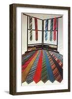 Tie Display-null-Framed Art Print