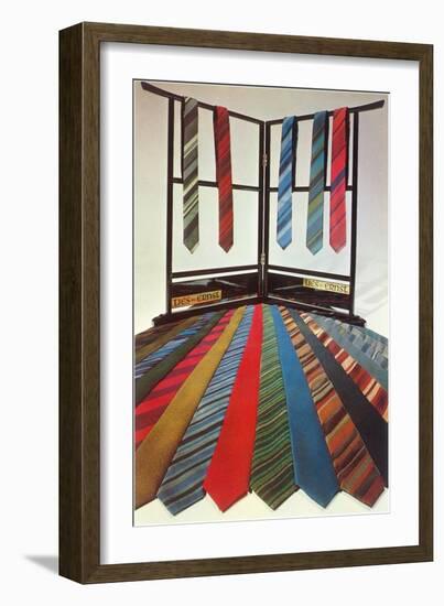 Tie Display-null-Framed Art Print