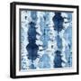 Tie-Dye of Indigo Color-Marina Zakharova-Framed Art Print