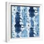 Tie-Dye of Indigo Color-Marina Zakharova-Framed Art Print