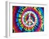 Tie Dye Rainbow Peace Sign II-Molly Kearns-Framed Art Print