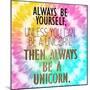 Tie Dye Unicorn 2-Allen Kimberly-Mounted Art Print