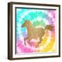 Tie Dye Unicorn 3-Allen Kimberly-Framed Art Print