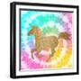 Tie Dye Unicorn 3-Allen Kimberly-Framed Art Print