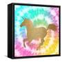 Tie Dye Unicorn 3-Allen Kimberly-Framed Stretched Canvas