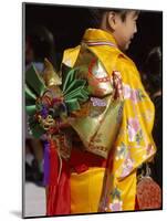 Tied Silk Sash (Obi), Kimono, Traditional Dress, Japan-null-Mounted Photographic Print