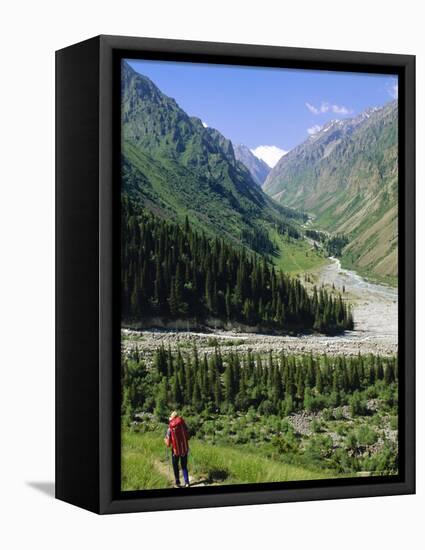 Tien Shan Mountains, Ala Archa Canyon, Kyrgyzstan, Central Asia-Upperhall Ltd-Framed Stretched Canvas