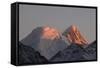 Tienschan Mountain with Khan Tengri Peak-null-Framed Stretched Canvas