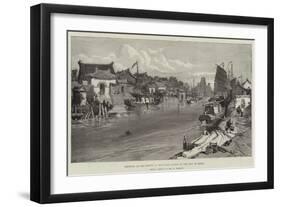 Tientsin, at the Mouth of the Peiho River, on the Way to Pekin-William 'Crimea' Simpson-Framed Giclee Print