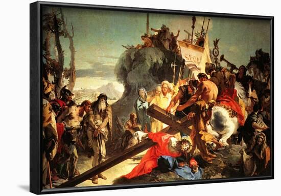 Tiepolo Jesus Carriying the Cross Art Print Poster-null-Framed Poster