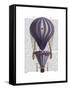 Tiered Hot Air Balloon Blue-Fab Funky-Framed Stretched Canvas