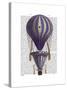 Tiered Hot Air Balloon Blue-Fab Funky-Stretched Canvas