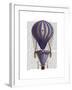 Tiered Hot Air Balloon Blue-Fab Funky-Framed Art Print