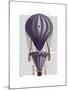 Tiered Hot Air Balloon Blue-Fab Funky-Mounted Art Print