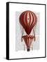 Tiered Hot Air Balloon Print Red-Fab Funky-Framed Stretched Canvas