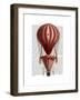 Tiered Hot Air Balloon Print Red-Fab Funky-Framed Art Print