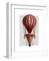 Tiered Hot Air Balloon Print Red-Fab Funky-Framed Art Print