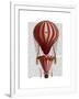 Tiered Hot Air Balloon Print Red-Fab Funky-Framed Art Print