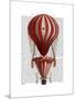 Tiered Hot Air Balloon Print Red-Fab Funky-Mounted Art Print