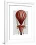 Tiered Hot Air Balloon Print Red-Fab Funky-Framed Art Print