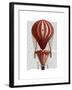 Tiered Hot Air Balloon Print Red-Fab Funky-Framed Art Print