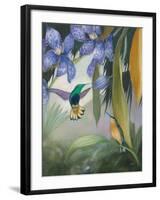 Tierra del Fuego Hummingbirds I-Julia Purinton-Framed Art Print