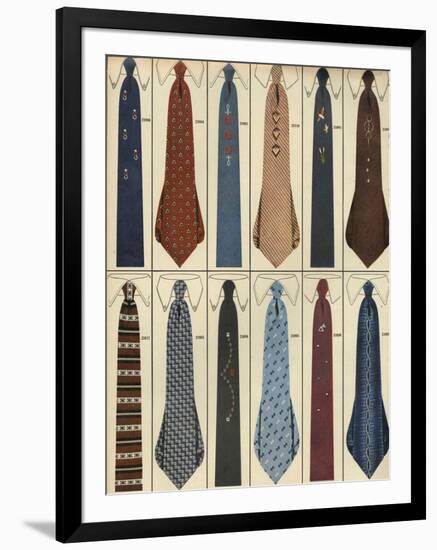 Ties, Magazine Advertisement , USA, 1950-null-Framed Giclee Print