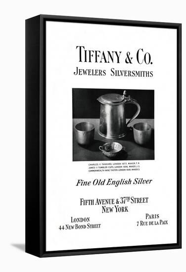 Tiffany and Co. Advertisement, 1937-null-Framed Stretched Canvas