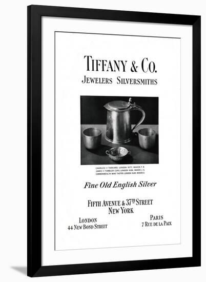 Tiffany and Co. Advertisement, 1937-null-Framed Giclee Print