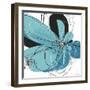 Tiffany Blue Floral Five-Jan Weiss-Framed Art Print