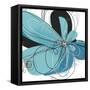 Tiffany Blue Floral Five-Jan Weiss-Framed Stretched Canvas
