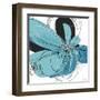 Tiffany Blue Floral Five-Jan Weiss-Framed Art Print