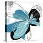 Tiffany Blue Floral Four-Jan Weiss-Stretched Canvas