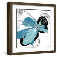 Tiffany Blue Floral Four-Jan Weiss-Framed Art Print