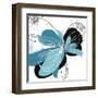 Tiffany Blue Floral Four-Jan Weiss-Framed Art Print