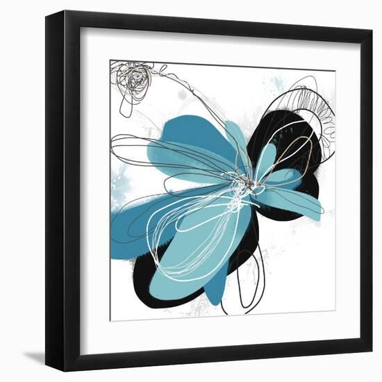 Tiffany Blue Floral Four-Jan Weiss-Framed Art Print