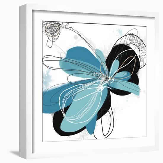 Tiffany Blue Floral Four-Jan Weiss-Framed Art Print