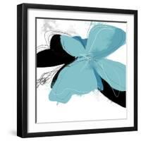 Tiffany Blue Floral One-Jan Weiss-Framed Art Print
