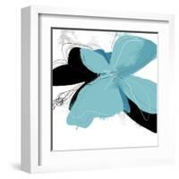 Tiffany Blue Floral One-Jan Weiss-Framed Art Print