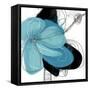 Tiffany Blue Floral Three-Jan Weiss-Framed Stretched Canvas